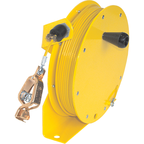Static Grounding Hand Wind Reels, 75' Length NRZ Safety Inc.