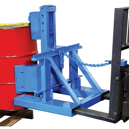Manipulateur de barils MORSPEED 1500 pour chariot &eacute;l&eacute;vateur, Pour 55 gal. US (45 gal. imp.) NRZ Safety Inc.