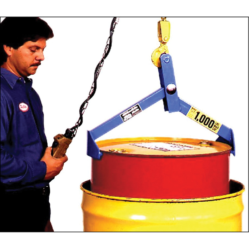 Drum & Overpack Lifter, 55 -85 US gal. (45 -70 Imperial Gal.), 1000 lbs./454 kg Cap. NRZ Safety Inc.