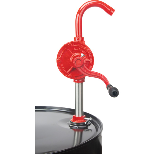 Pompe rotative pour baril, Fonte/Acier, Pour capacit&eacute; 30-55 gal., 8 oz/course NRZ Safety Inc.