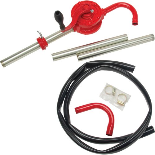 Pompe rotative pour baril, Fonte/Acier, Pour capacit&eacute; 30-55 gal., 8 oz/course NRZ Safety Inc.