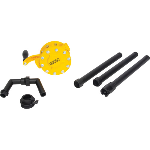 Pompe rotative pour baril, Polypropyl&egrave;ne, Pour capacit&eacute; 15 - 55 gal. US, 8 oz/course NRZ Safety Inc.