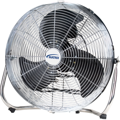 High-Velocity Floor Fan, Commercial, 3 Speed, 18" Diameter NRZ Safety Inc.
