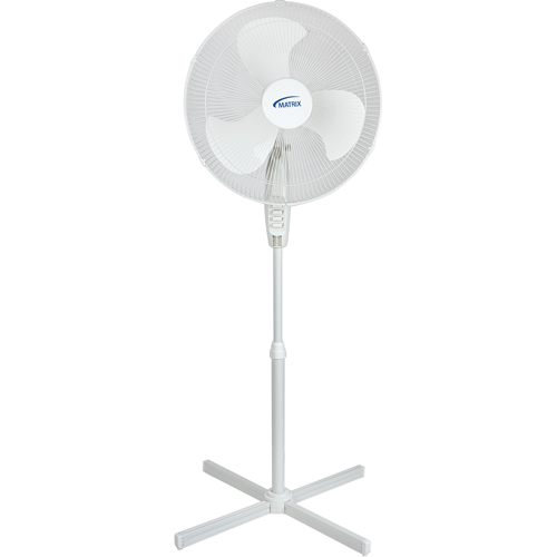 Oscillating Pedestal Fan, Commercial, 3 Speed, 18" Diameter NRZ Safety Inc.