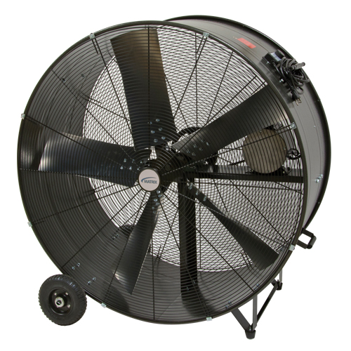 Heavy-Duty Fixed Belt Drive Drum Fan, Industrial, 2 Speed, 42" Diameter NRZ Safety Inc.