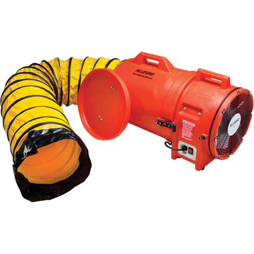 Souffleur avec contenant & conduite ALLEGRO INDUSTRIES, 1 CV, 1842 pi³/min NRZ Safety Inc.