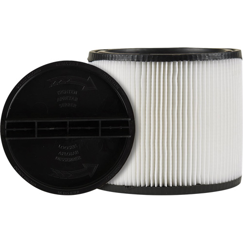 Filtre d'aspirateur, Filtre pour aspirateur, Cartouche, Pour 5 gal. US NRZ Safety Inc.