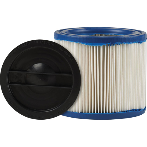 Petit filtre pour aspirateur pour d&eacute;bris secs/humides CleanStream Gore, Cartouche/Hepa, Pour 1 - 6 gal. US NRZ Safety Inc.