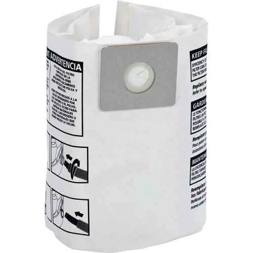 Sacs filtrants pour d&eacute;bris secs jetables, 4 gal. US NRZ Safety Inc.