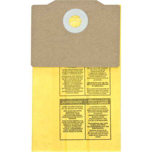 Authentiques sacs filtrants pour aspirateur dorsal, 1,75 gal. US NRZ Safety Inc.