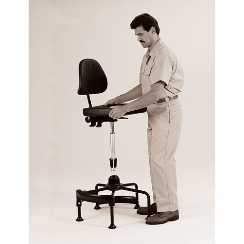 Si&egrave;ges industriels, Stationnaire, Ajustable Hauteur, Capacit&eacute; 250 lb NRZ Safety Inc.