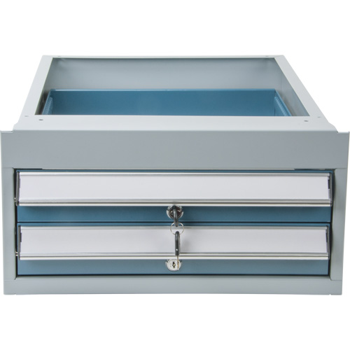 &eacute;tabli &agrave; deux tiroirs, Acier, 18" la x 21" p x 9" h NRZ Safety Inc.