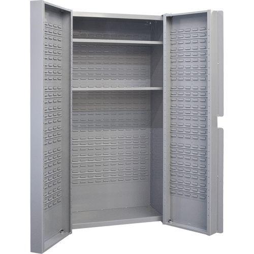 Deep Door Combination Cabinet, 38" W x 24" D x 72" H, Grey NRZ Safety Inc.