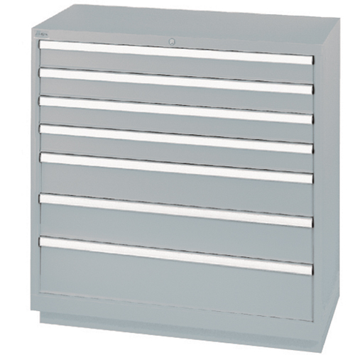 Armoires de rangement avec tiroirs, 7 tiroirs, 40-1/4" la x 22-1/2" p x 41-3/4" h, Gris NRZ Safety Inc.