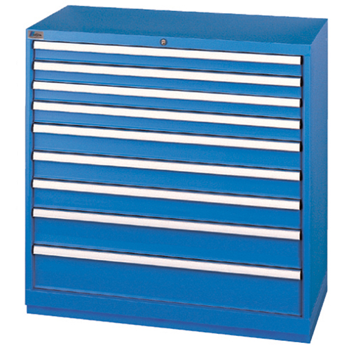 Armoires de rangement avec tiroirs, 9 tiroirs, 40-1/4" la x 22-1/2" p x 41-3/4" h, Bleu brillant NRZ Safety Inc.