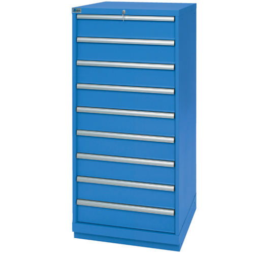 Armoires de rangement avec tiroirs, 9 tiroirs, 28-1/4" la x 28-1/2" p x 59-1/2" h, Bleu brillant NRZ Safety Inc.