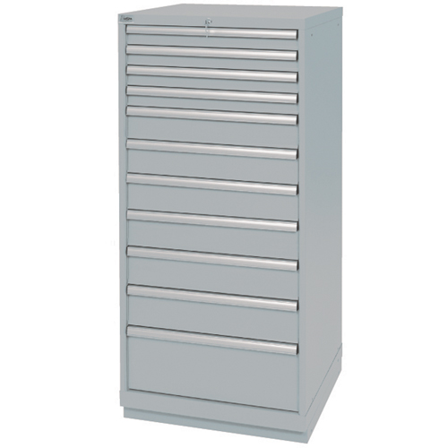 Armoires de rangement avec tiroirs, 11 tiroirs, 28-1/4" la x 28-1/2" p x 59-1/2" h, Gris NRZ Safety Inc.