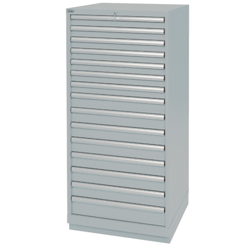 Armoires de rangement avec tiroirs, 15 tiroirs, 28-1/4" la x 28-1/2" p x 59-1/2" h, Gris NRZ Safety Inc.