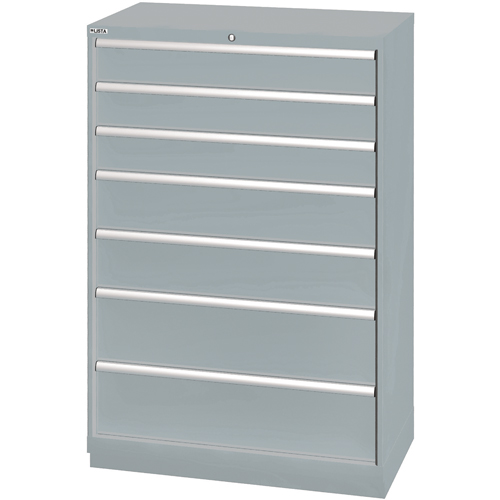 Armoires de rangement avec tiroirs, 7 tiroirs, 40-1/4" la x 22-1/2" p x 59-1/2" h, Gris NRZ Safety Inc.