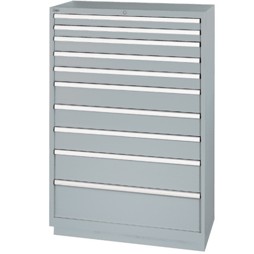 Armoires de rangement avec tiroirs, 10 tiroirs, 40-1/4" la x 22-1/2" p x 59-1/2" h, Gris NRZ Safety Inc.
