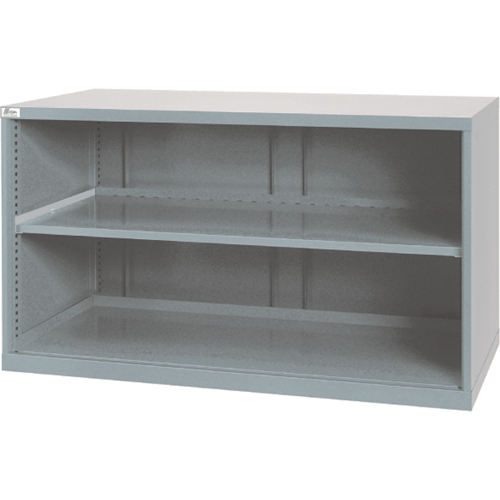 Shelf Cabinets, Steel, 33-1/2" H x 56-1/2" W x 28-1/2" D, Light Grey NRZ Safety Inc.