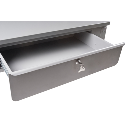 Pupitre d'atelier mural, 34-1/2" la x 28" p x 31" h, Gris NRZ Safety Inc.