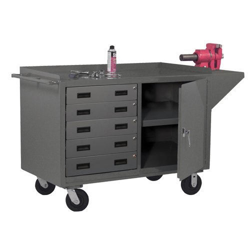 Armoire d'&eacute;tabli mobile, Acier Surface NRZ Safety Inc.