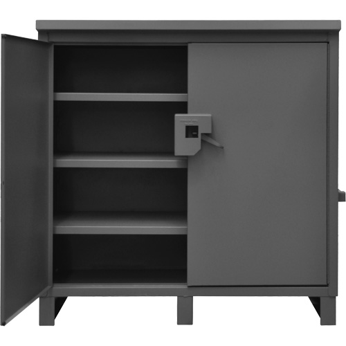 Lockable Jobsite Cabinet, Grey NRZ Safety Inc.