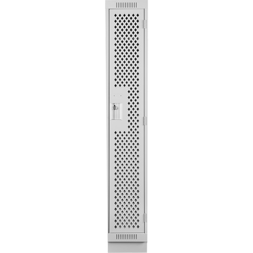 Clean Line Lockers, 12" x 12" x 76", Steel, Grey, Rivet (Assembled), Perforated NRZ Safety Inc.