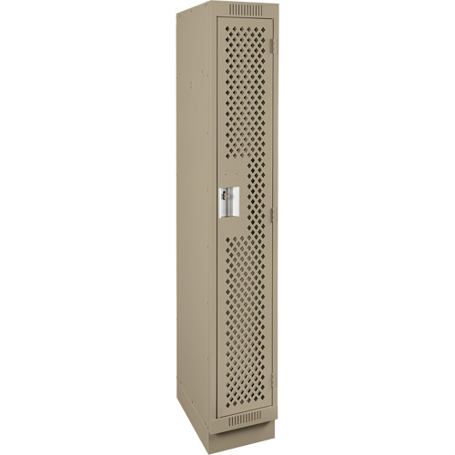 Casiers Clean Line, 12" x 12" x 76", Acier, Beige, Rivet (assembl&eacute;), Perfor&eacute; NRZ Safety Inc.