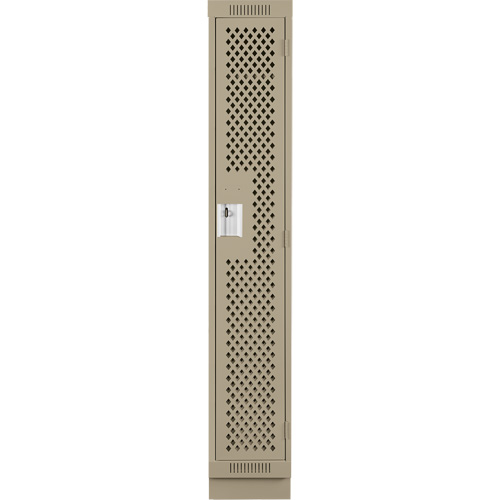 Casiers Clean Line, 12" x 12" x 76", Acier, Beige, Rivet (assembl&eacute;), Perfor&eacute; NRZ Safety Inc.