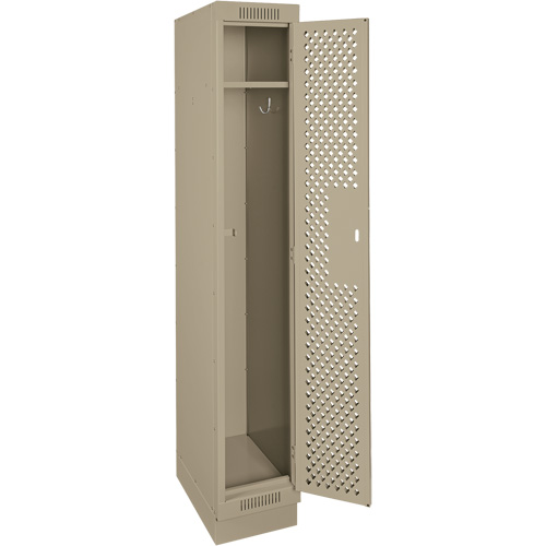 Casiers Clean Line, 12" x 12" x 76", Acier, Beige, Rivet (assembl&eacute;), Perfor&eacute; NRZ Safety Inc.