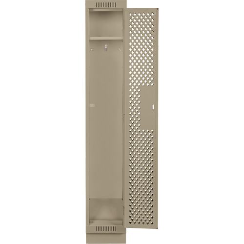 Casiers Clean Line, 12" x 12" x 76", Acier, Beige, Rivet (assembl&eacute;), Perfor&eacute; NRZ Safety Inc.