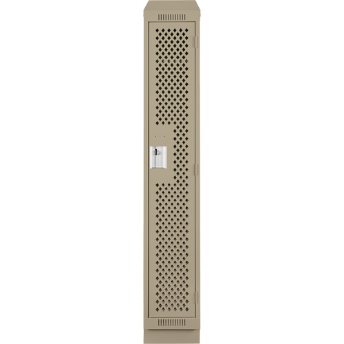 Casiers Clean Line, 12" x 15" x 82", Acier, Beige, Rivet (assembl&eacute;), Perfor&eacute; NRZ Safety Inc.