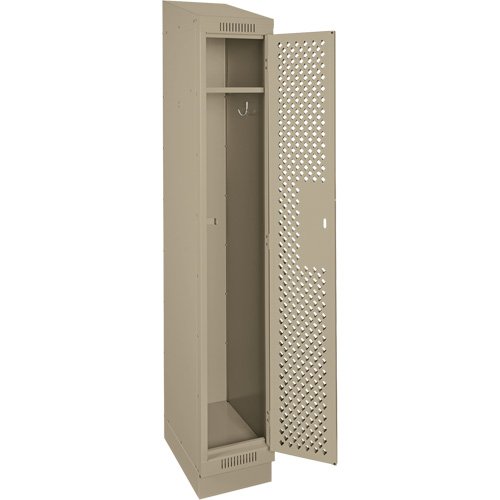 Casiers Clean Line, 12" x 15" x 82", Acier, Beige, Rivet (assembl&eacute;), Perfor&eacute; NRZ Safety Inc.