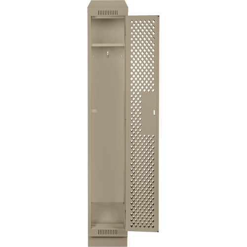 Casiers Clean Line, 12" x 15" x 82", Acier, Beige, Rivet (assembl&eacute;), Perfor&eacute; NRZ Safety Inc.