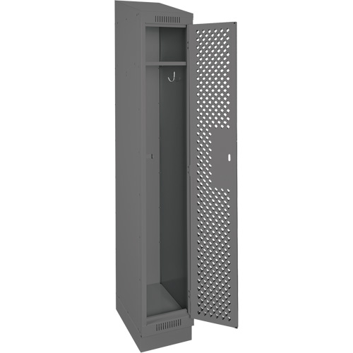 Casiers Clean Line, 12" x 15" x 82", Acier, Charbon, Rivet (assembl&eacute;), Perfor&eacute; NRZ Safety Inc.