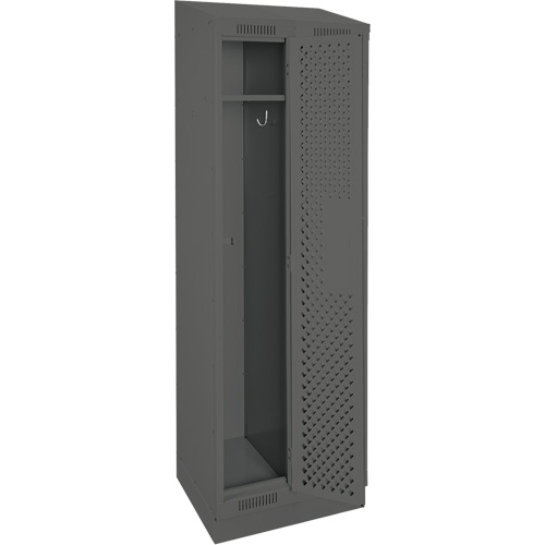 Casiers Clean Line, Bloc de 2, 24" x 15" x 82", Acier, Charbon, Rivet (assembl&eacute;), Perfor&eacute; NRZ Safety Inc.