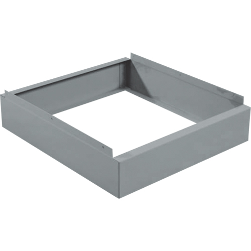 Clean Line Economy Lockers Recessed Base, 1 Banks, 4" H x 12" W x 18" D, Grey, Steel NRZ Safety Inc.