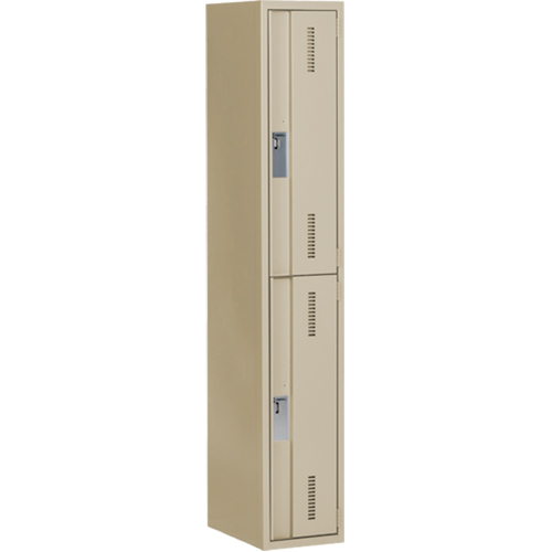 Casiers robustes Concorde, 2 niveaux, 12" x 18" x 72", Acier, Beige, Soud&eacute; (assembl&eacute;) NRZ Safety Inc.