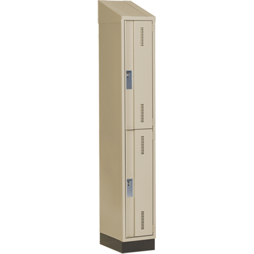 Casiers robustes Concorde, 2 niveaux, 12" x 18" x 82", Acier, Beige, Soud&eacute; (assembl&eacute;) NRZ Safety Inc.