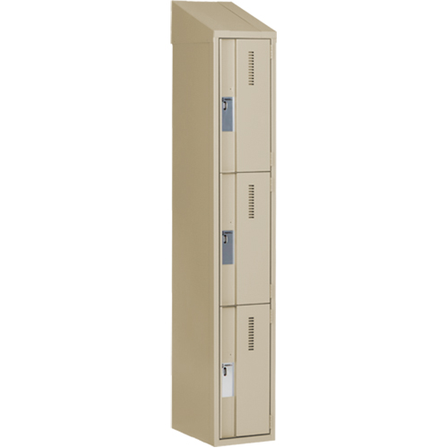 Casiers robustes Concorde, 3 niveaux, 12" x 18" x 78", Acier, Beige, Soud&eacute; (assembl&eacute;) NRZ Safety Inc.