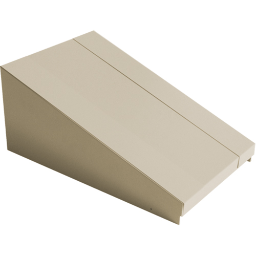 Dessus inclin&eacute; pour casiers robustes enti&egrave;rement soud&eacute; Concorde, Bloc de 1, 18" p x 12" la x 6" ha, Beige, Acier NRZ Safety Inc.