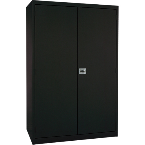 Deep Hi-Boy Storage Cabinet, Steel, 4 Shelves, 72" H x 36" W x 24" D, Black NRZ Safety Inc.