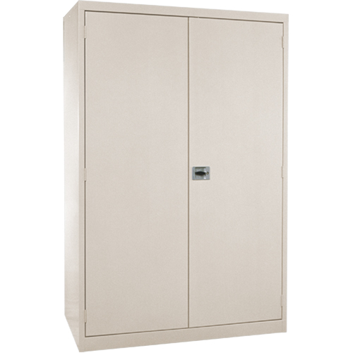 Deep Hi-Boy Storage Cabinet, Steel, 4 Shelves, 72" H x 36" W x 24" D, Beige NRZ Safety Inc.