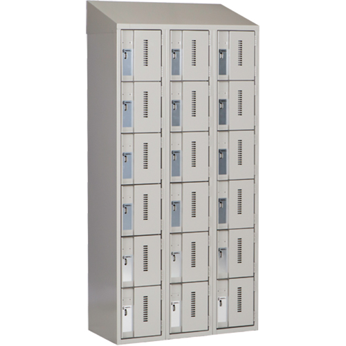 Casiers robustes Concorde, 6 niveaux, Bloc de 3, 36" x 18" x 78", Acier, Gris, Soud&eacute; (assembl&eacute;) NRZ Safety Inc.