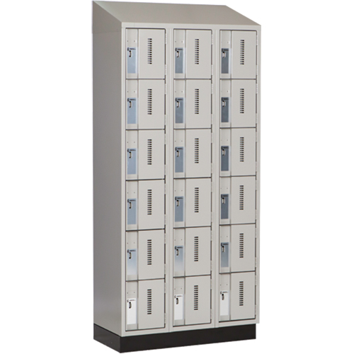 Casiers robustes Concorde, 6 niveaux, Bloc de 3, 36" x 18" x 82", Acier, Gris, Soud&eacute; (assembl&eacute;) NRZ Safety Inc.