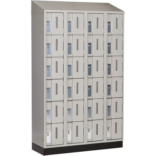 Casiers robustes Concorde, 6 niveaux, Bloc de 4, 48" x 18" x 82", Acier, Gris, Soud&eacute; (assembl&eacute;) NRZ Safety Inc.