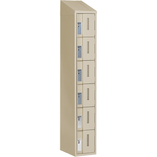 Casiers robustes Concorde, 6 niveaux, 12" x 18" x 78", Acier, Beige, Soud&eacute; (assembl&eacute;) NRZ Safety Inc.