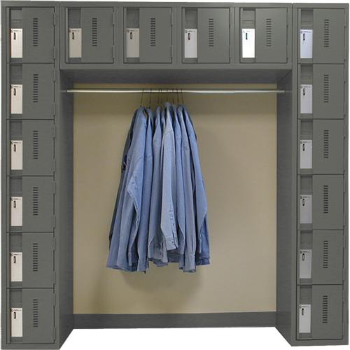 Archettes Concorde Heavy Duty Lockers, 16 -tier, Bank of 3, 18" x 72" x 72", Steel NRZ Safety Inc.